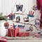 36 Pcs 4th of July Wooden Ornaments,Memorial Day Red White Blue Christmas Tree Decorations American Flag Bald Eagle Star Badge Hanging Ornaments for Independence Day Party